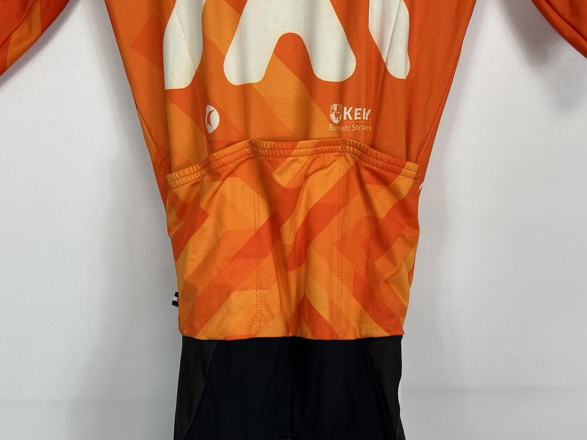 Pactimo Rally Cycling Short Sleeve Orange Male Aero Skinsuit