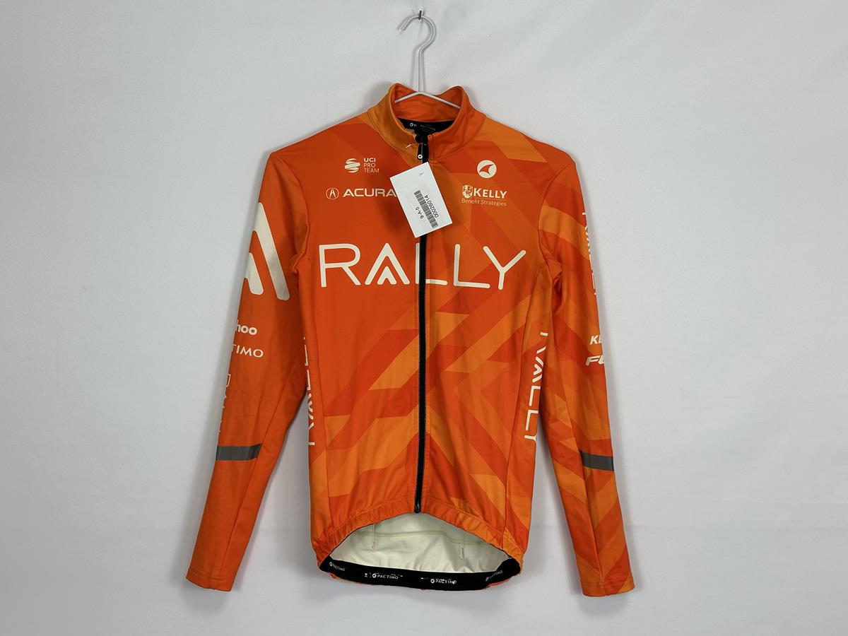 Pactimo Rally Cycling Long Sleeve Orange Male Thermal Jersey