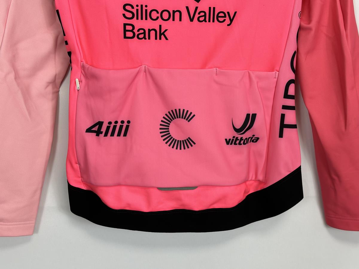 Rapha EF Tibco Long Sleeve Pink Female Pro Team Winter Jacket