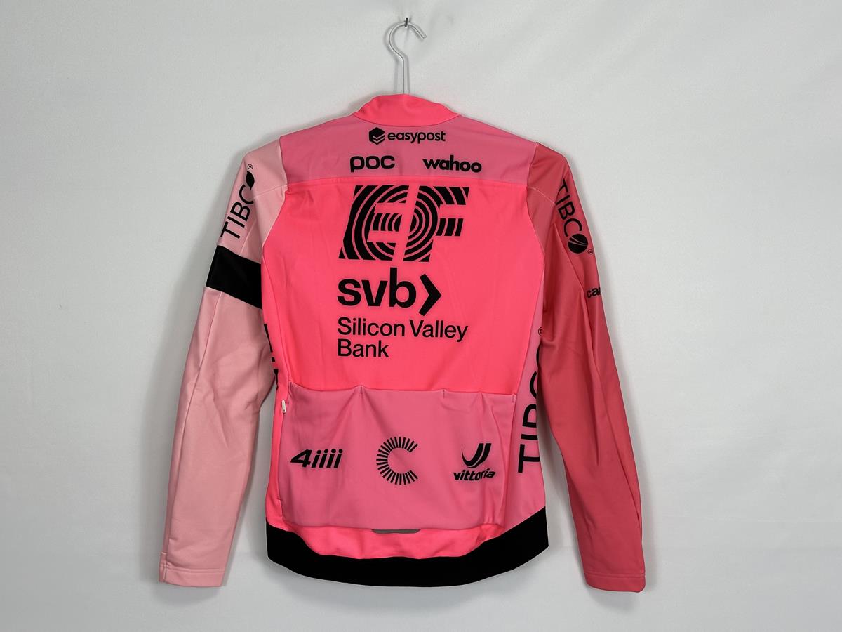 Rapha EF Tibco Long Sleeve Pink Female Pro Team Winter Jacket
