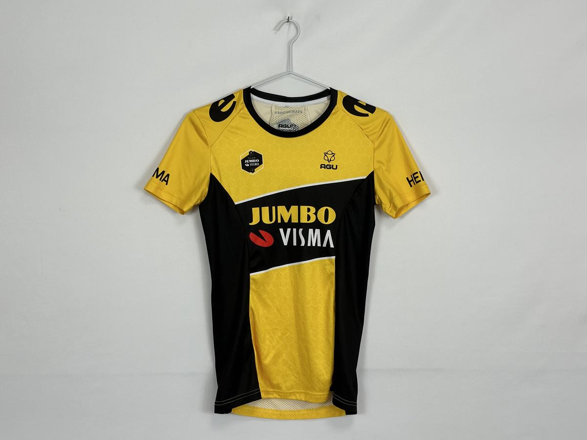 AGU Jumbo Visma Short Sleeve Yellow female Team Technical T-Shirt