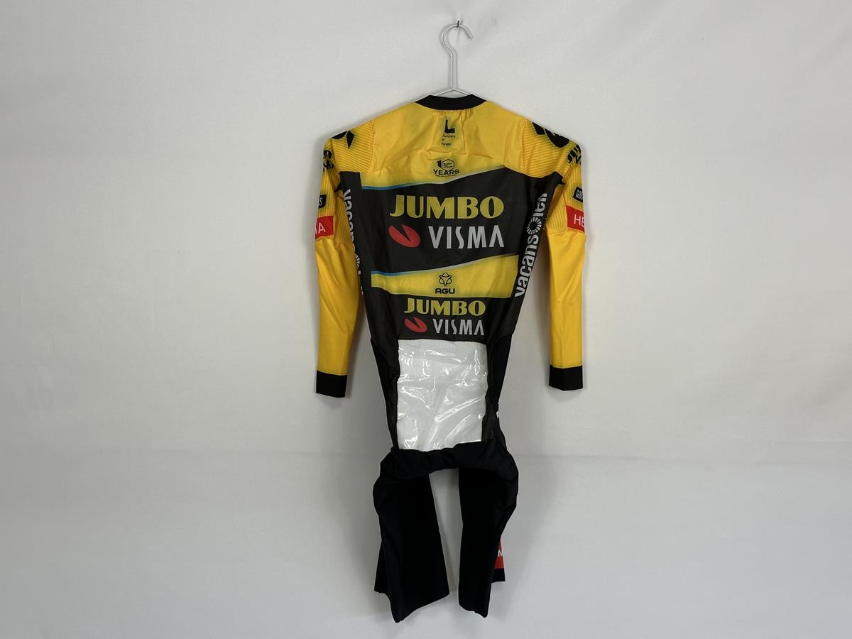 AGU Jumbo Visma Long Sleeve Black/Yellow female Premium Aero Speedsuit
