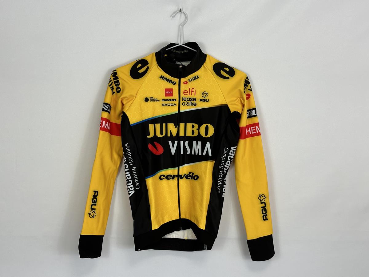 AGU Jumbo Visma Long Sleeve Black/Yellow female Premium Thermal Jersey