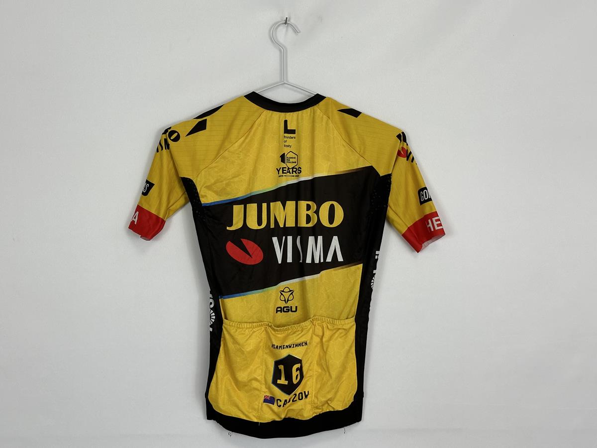 AGU Jumbo Visma Short Sleeve Black/Yellow female Jersey