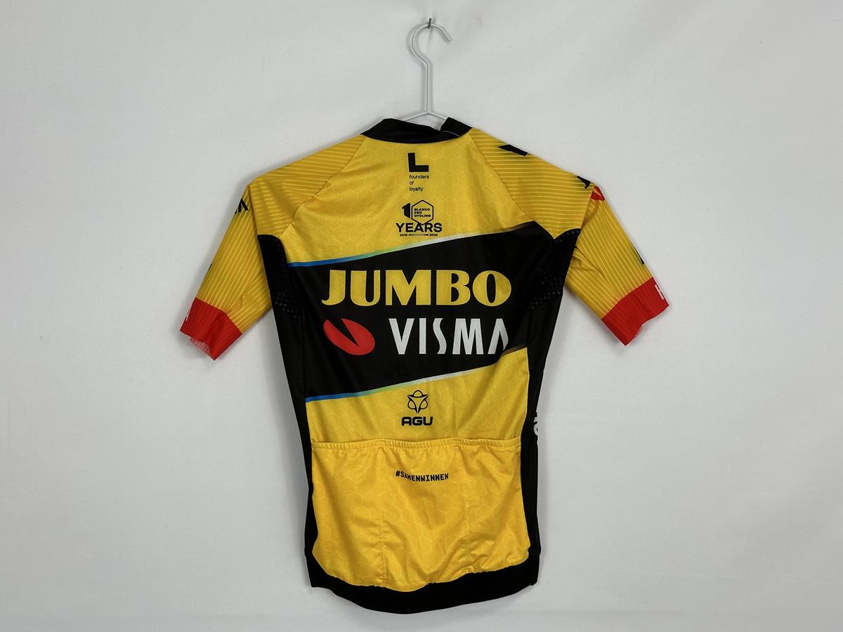 AGU Jumbo Visma Short Sleeve Yellow female Race Jersey