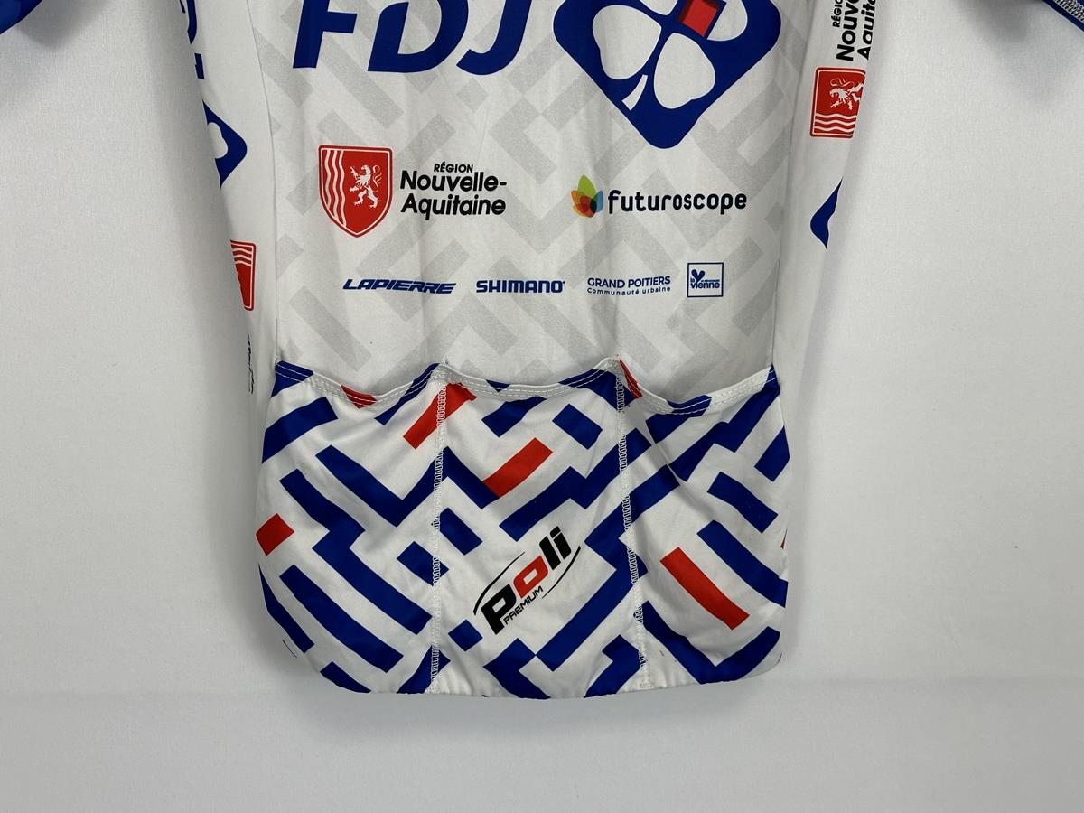Poli FDJ Short Sleeve White Female Premium Jersey