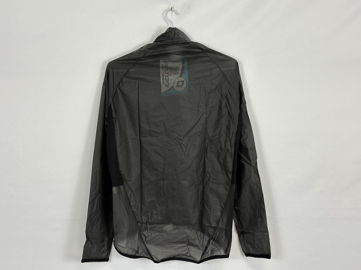 Team Black Spoke - Black Geel Ultralight Rain Jacket by Doltcini