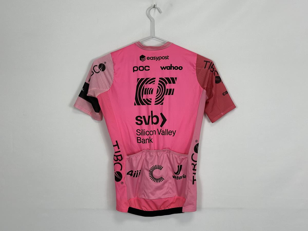 Rapha EF Tibco Short Sleeve Pink Female Pro Team Flyweight Jersey