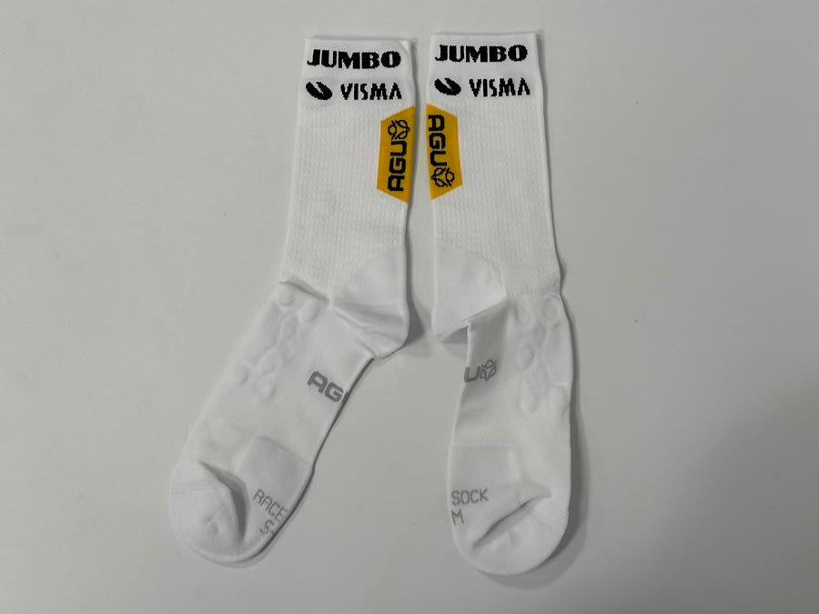 AGU Jumbo Visma White unisex Race Socks