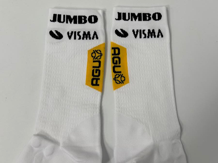 AGU Jumbo Visma White unisex Race Socks