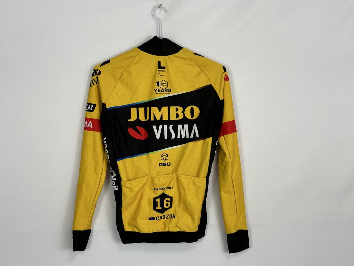 AGU Jumbo Visma Long Sleeve Black/Yellow female Thermal Jersey