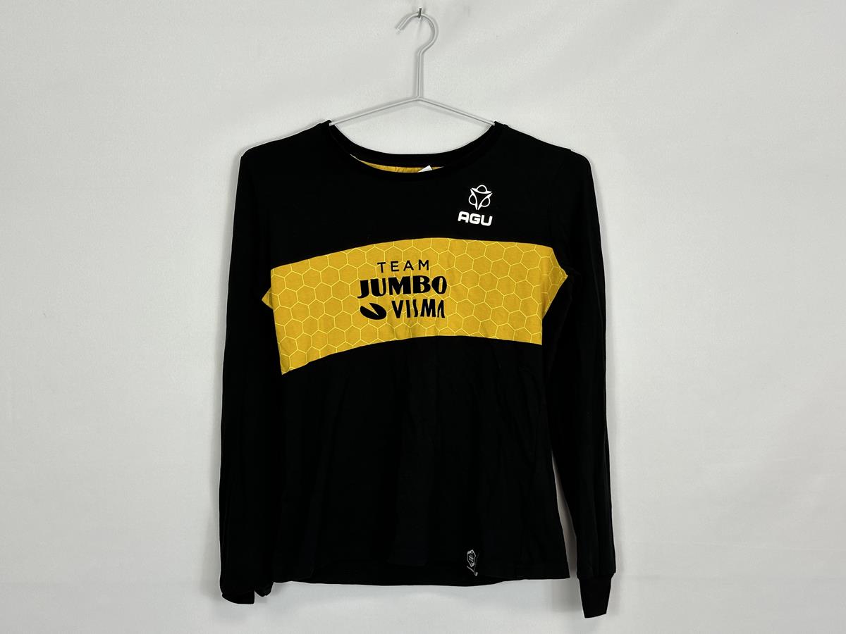 AGU Jumbo Visma Long Sleeve Black/Yellow unisex T-Shirt
