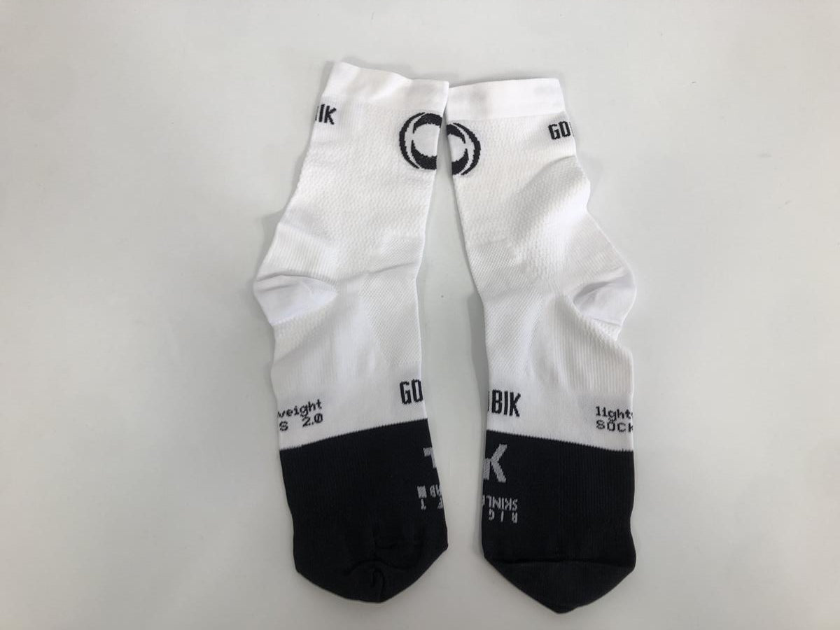 Gobik Ineos  White/Black Male 2.0 Lightweight Socks
