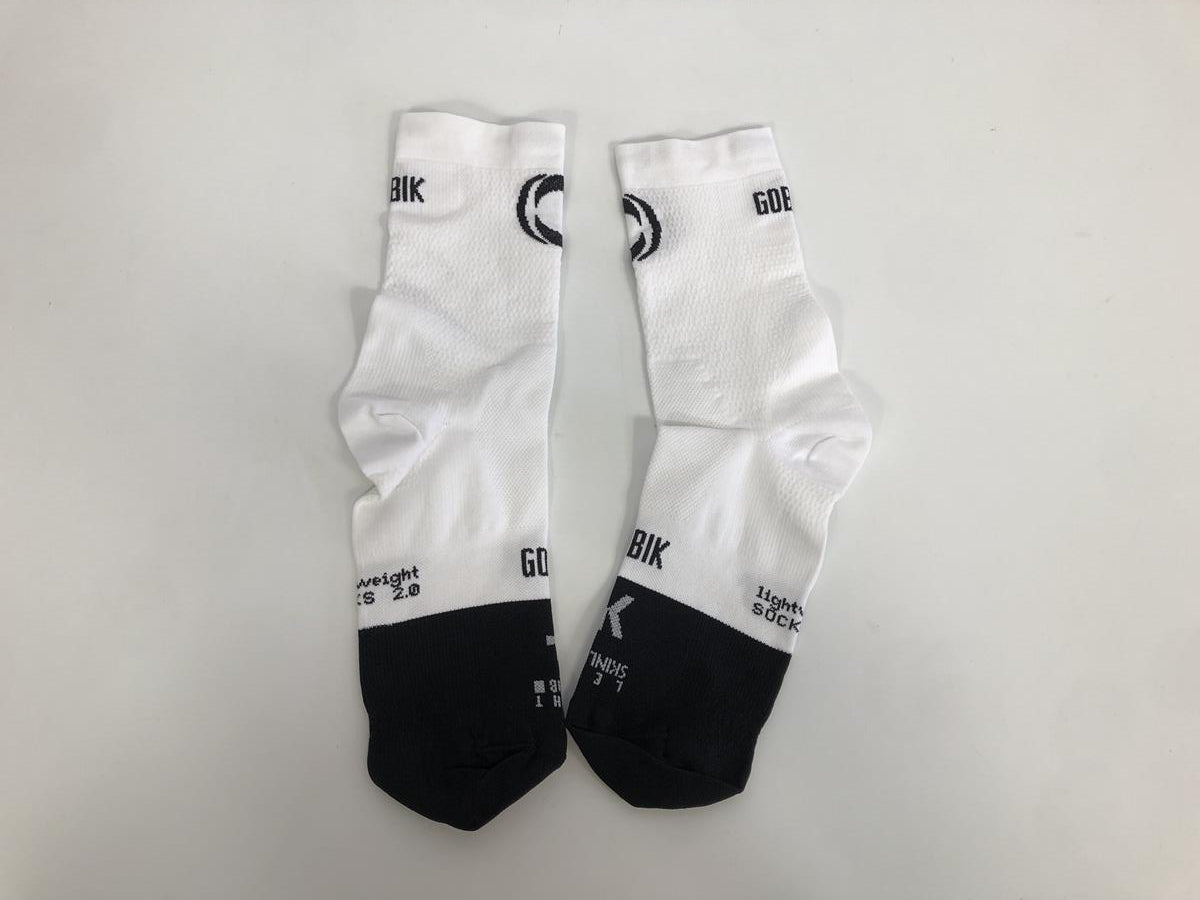 Gobik Ineos  White/Black Male 2.0 Lightweight Socks