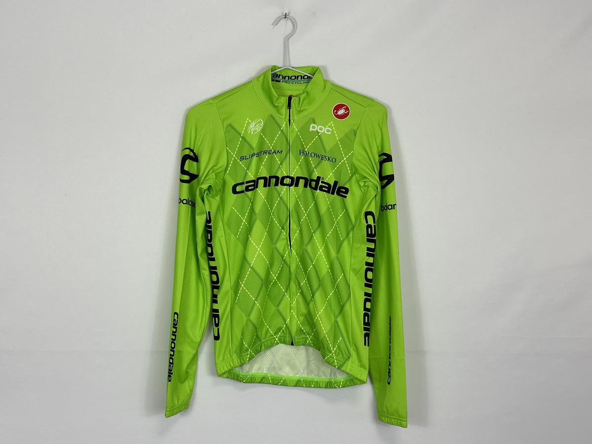 Castelli Cannondale Slipstream Long Sleeve Green Male Team Jersey