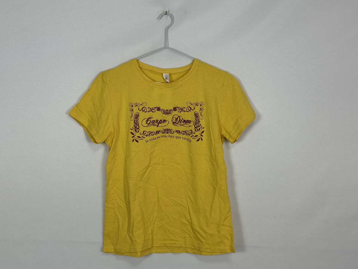 B&C Women Carpe Diem Short Sleeve Yellow Female Kids Casual T-Shirt