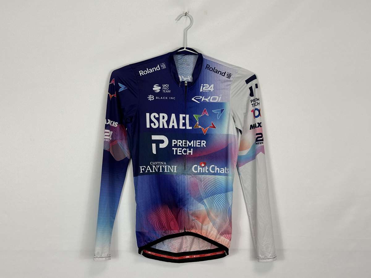 Ekoi Israel Premier Tech Long Sleeve Blue Male Lightweight Jersey