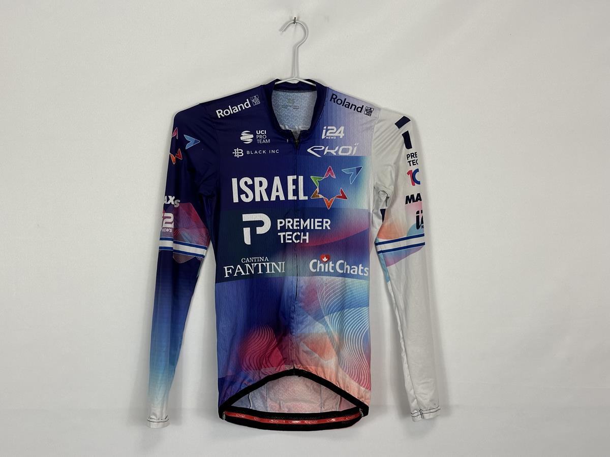 Ekoi Israel Premier Tech Long Sleeve Blue/White Male Lightweight Jersey
