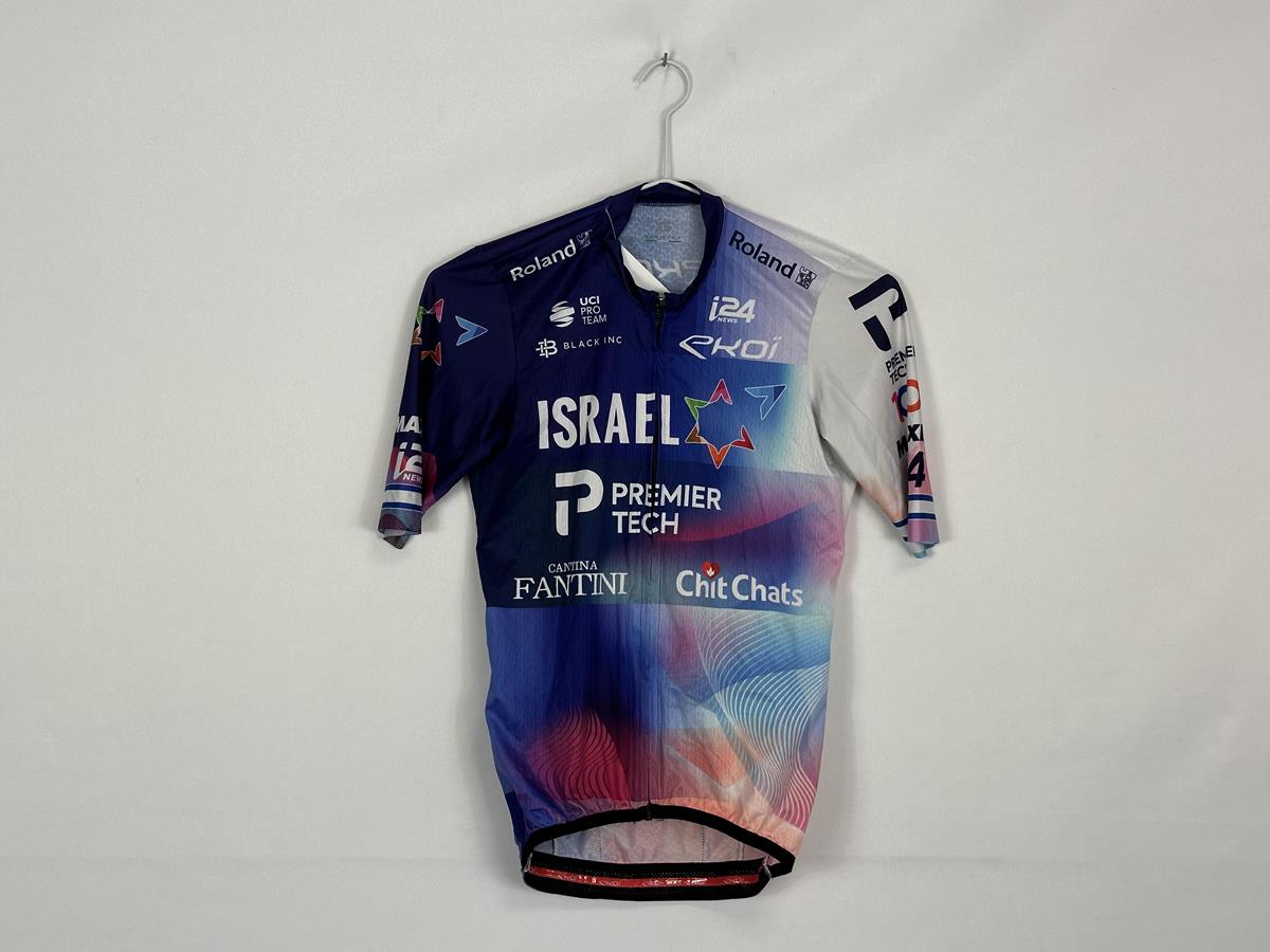 Ekoi Israel Premier Tech Long Sleeve Blue/White Male Race Jersey