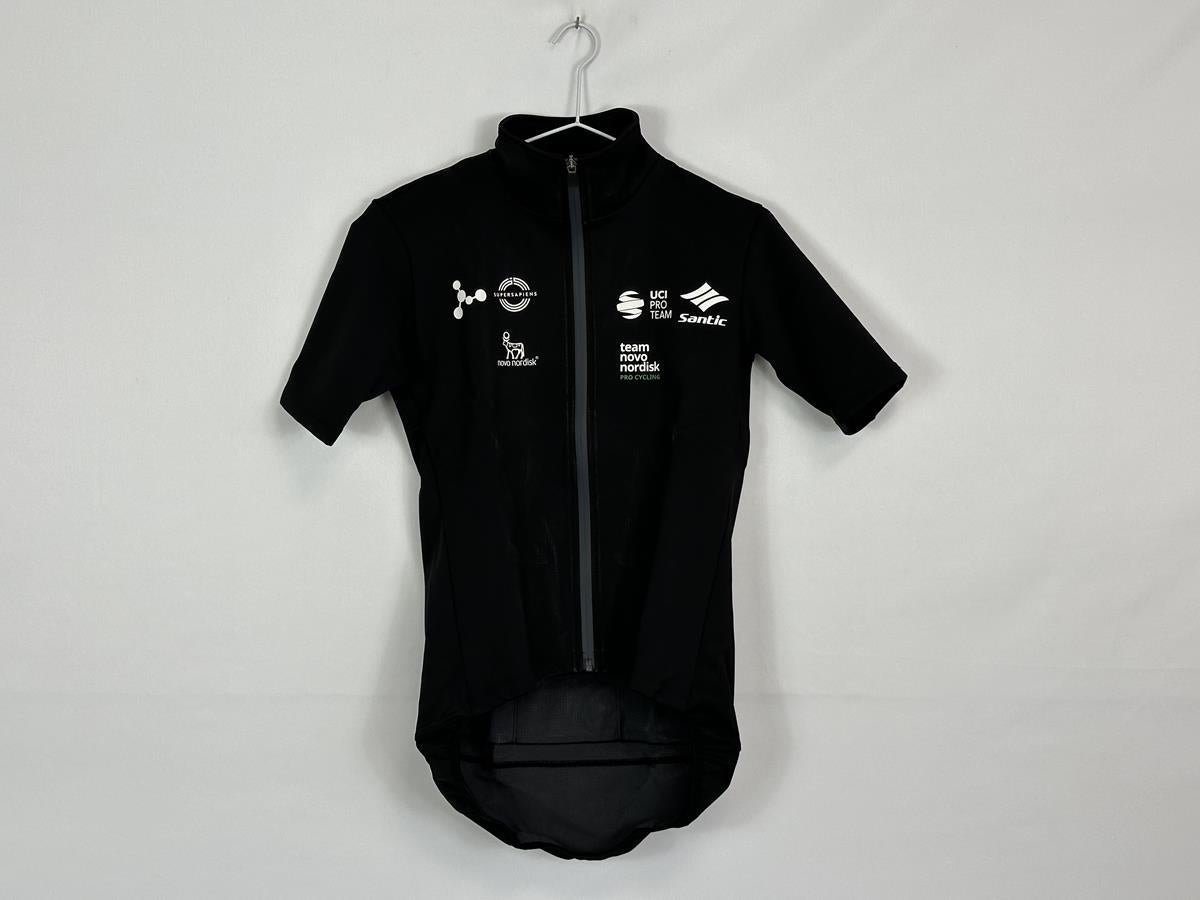 Santic Team Novo Nordisk Long Sleeve Black Male Heavy Waterproof Jacket