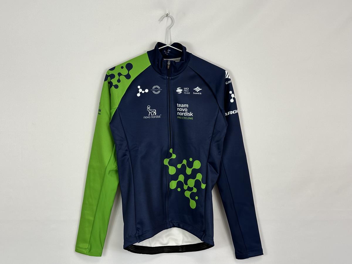 Santic Team Novo Nordisk Long Sleeve Blue Male 5.1 WindTex Jacket