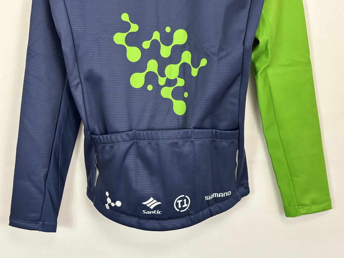 Santic Team Novo Nordisk Long Sleeve Blue Male 5.1 WindTex Jacket