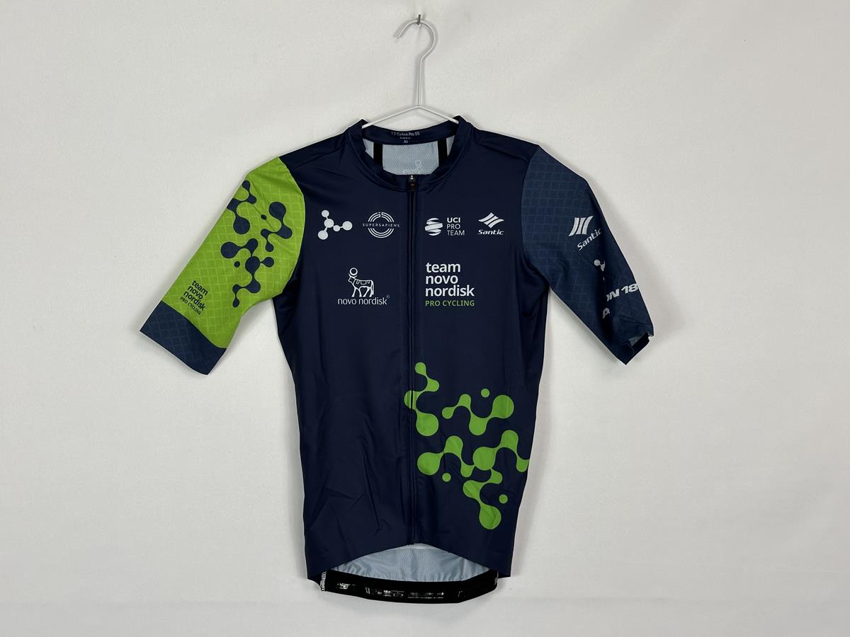Santic Team Novo Nordisk Short Sleeve Blue Male 1.2 Carbon Pro Jersey