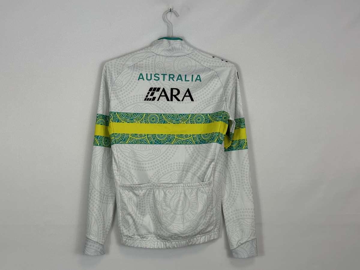 Santini Australian National Team Long Sleeve White Female Thermal Jersey
