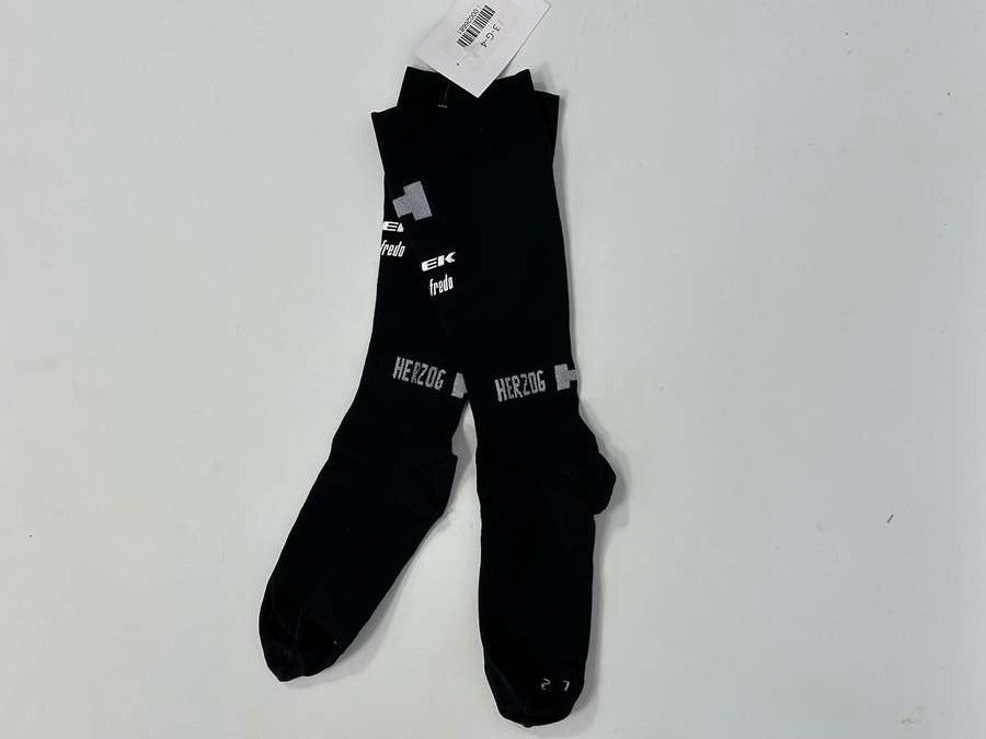 Santini Trek Lidl  Black Unisex Compressive Socks