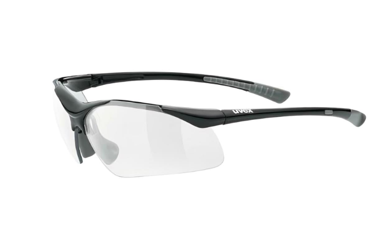 UVEX   Black  Sportsyle 223 Clear Lens Sunglasses