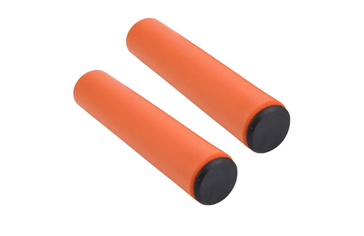 Silc-One   Orange Unisex Pure Silicon Foam Mold Handlebar Grips