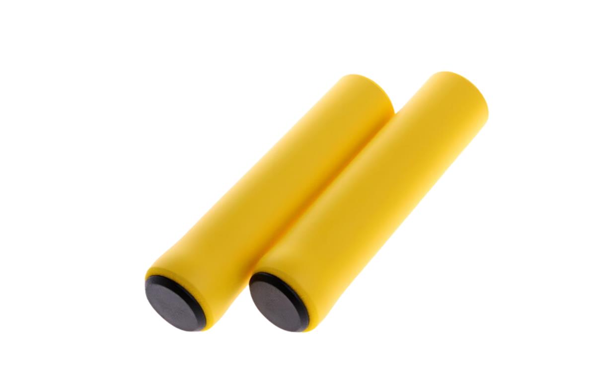 Silc-One   Yellow Unisex Pure Silicon Foam Mold Handlebar Grips