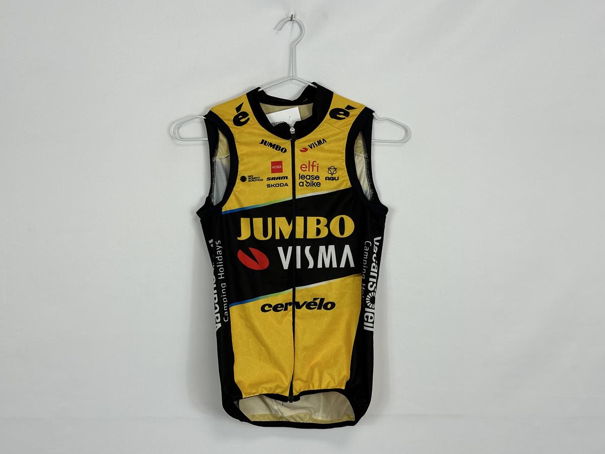 AGU Jumbo Visma Sleeveless Black/Yellow female Light Wind Vest