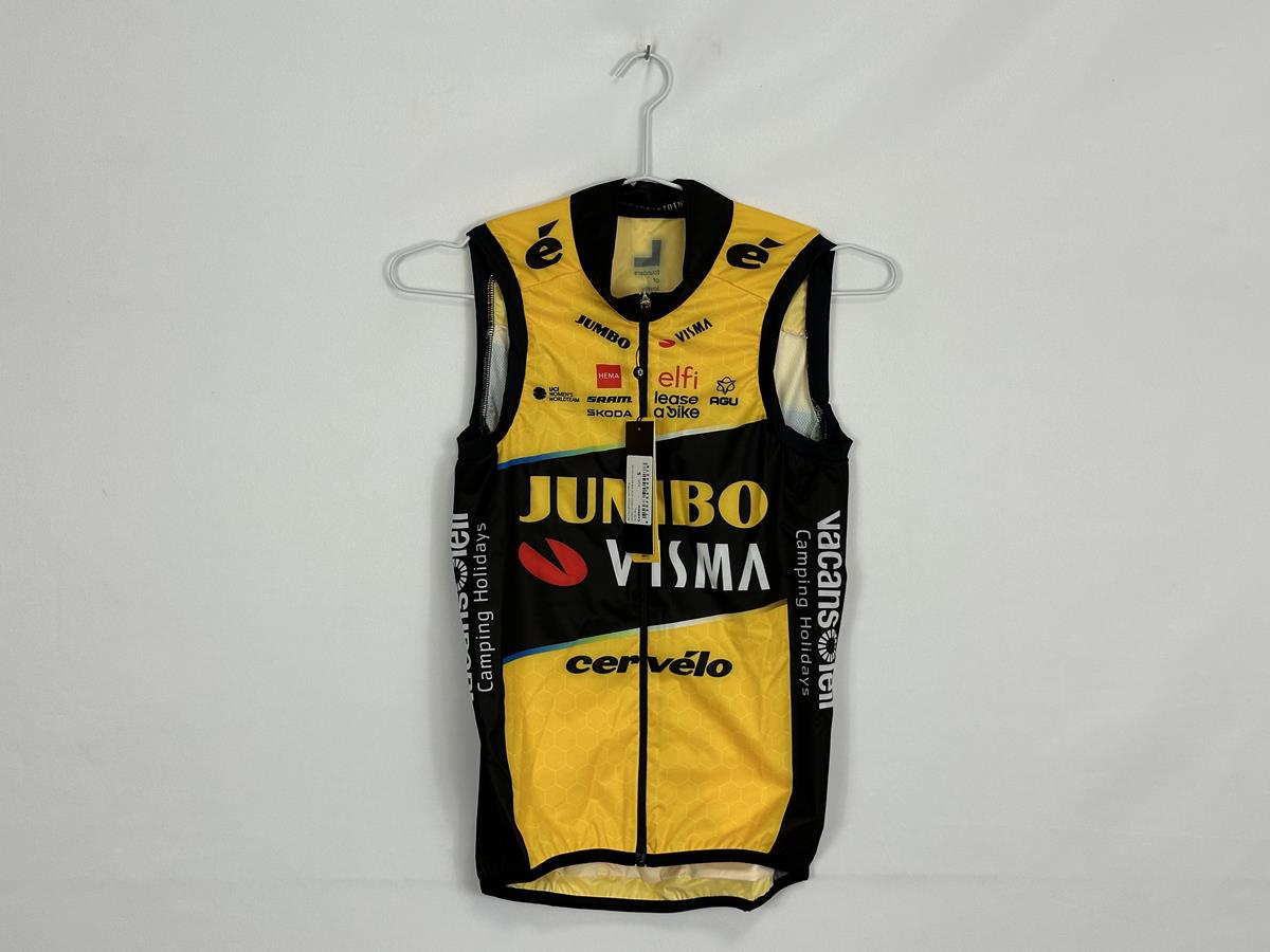 AGU Jumbo Visma Sleeveless Black/Yellow female Premium Wind Vest