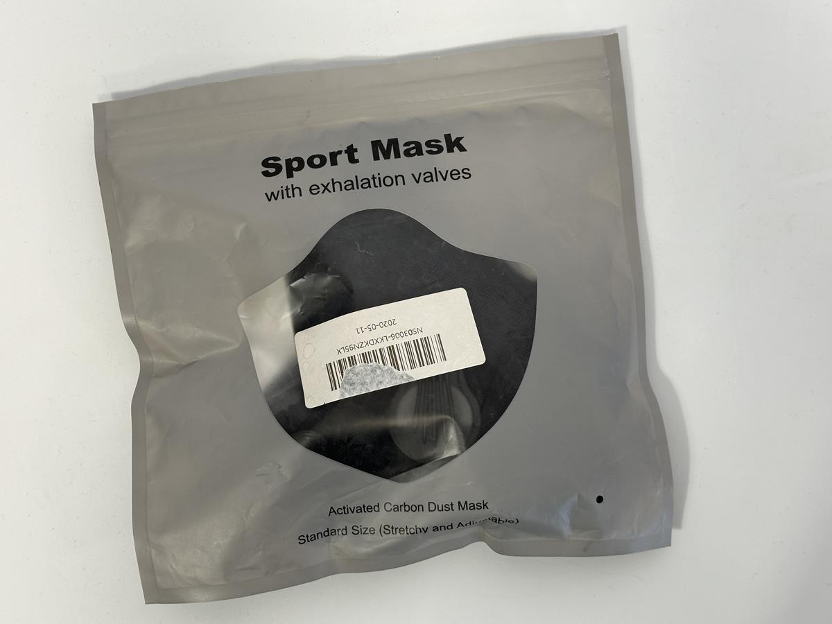 Máscara antipolvo deportiva de carbón activado