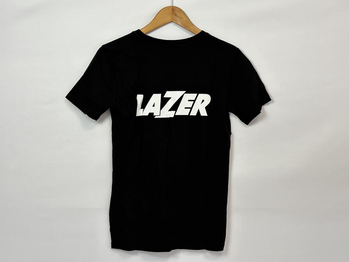 Schwarzes Lazer T-Shirt „Uze your head“
