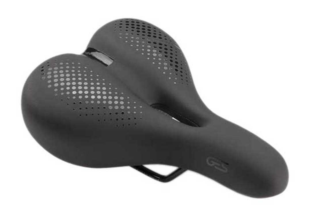 GES Black Unisex A412S10 Memory Foam Cycling Saddle