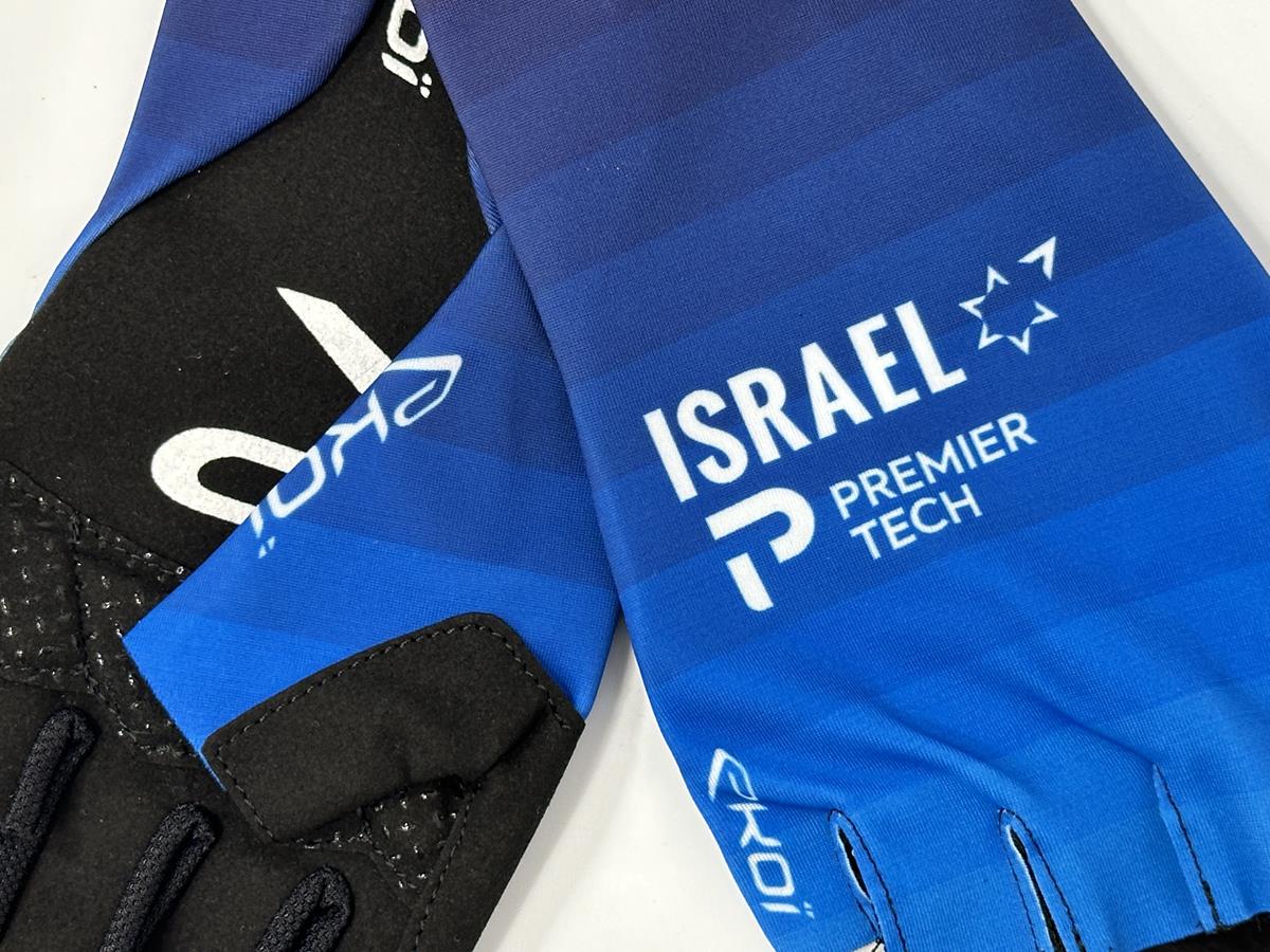 Team Israel Premier Tech - Summer Lycra Gloves by Ekoi