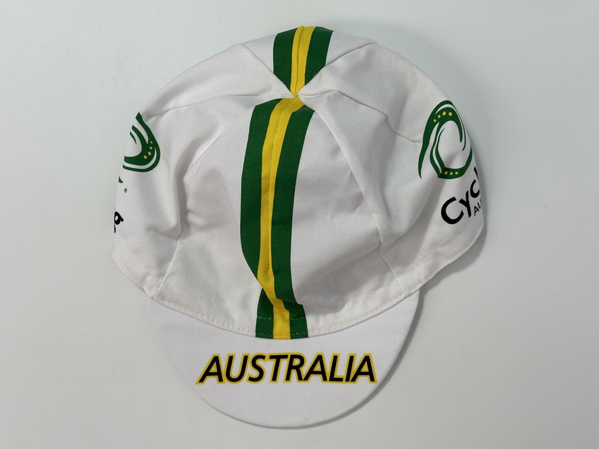 Australian Cycling Team - Gorra blanca de ciclismo de Santini