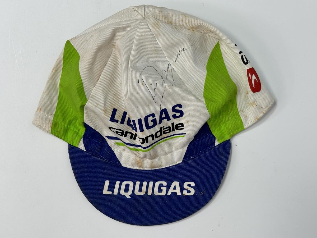 Liquigas Cannondale Team - Cappellino da ciclismo autografato da Sugoi