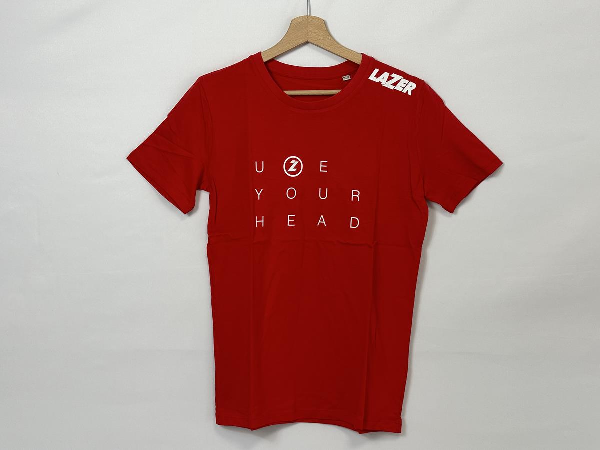 Lazer Uze votre tête T-Shirt rouge