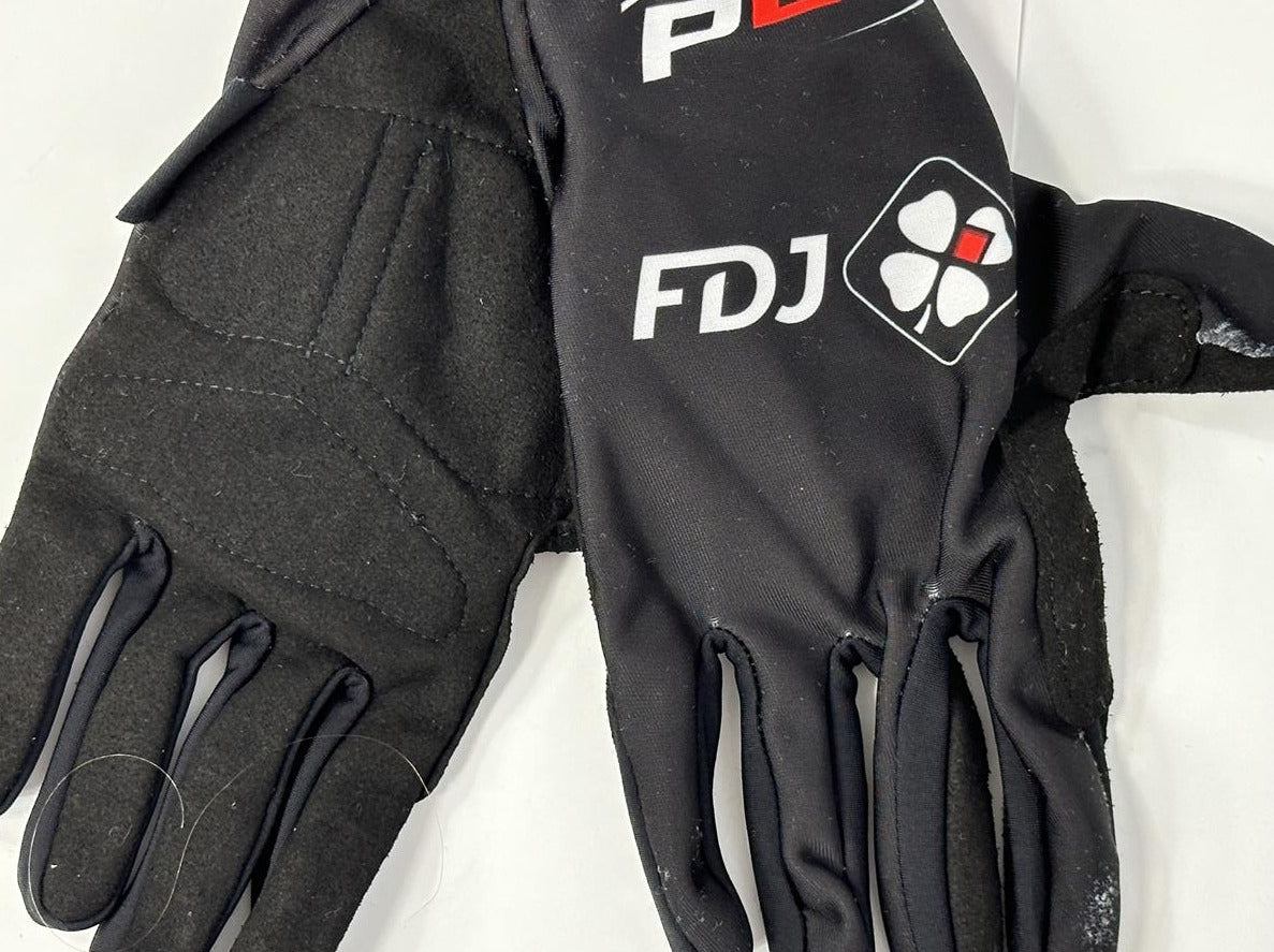 Poli FDJ Black Unisex Thermal MTB Gloves