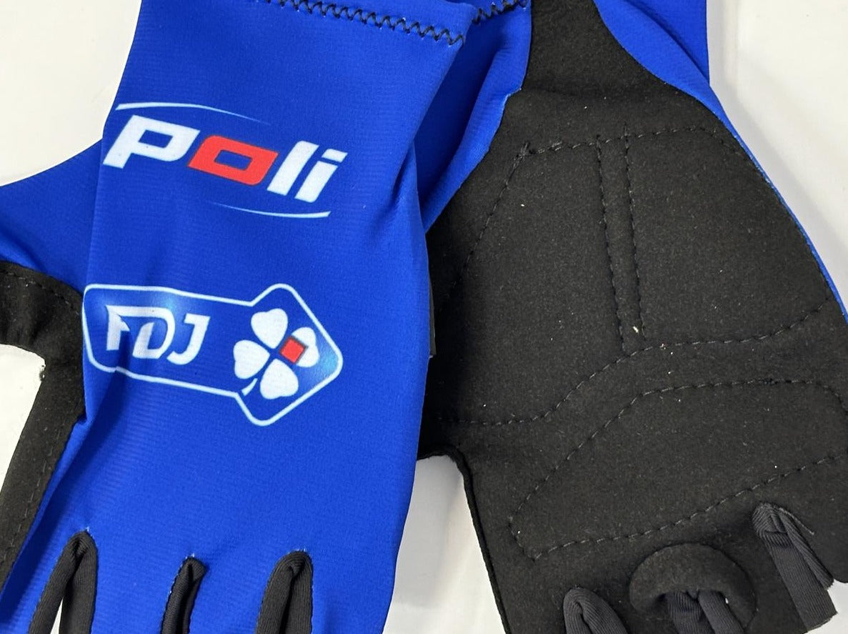 Poli FDJ Unisex Blue Short Finger Gloves