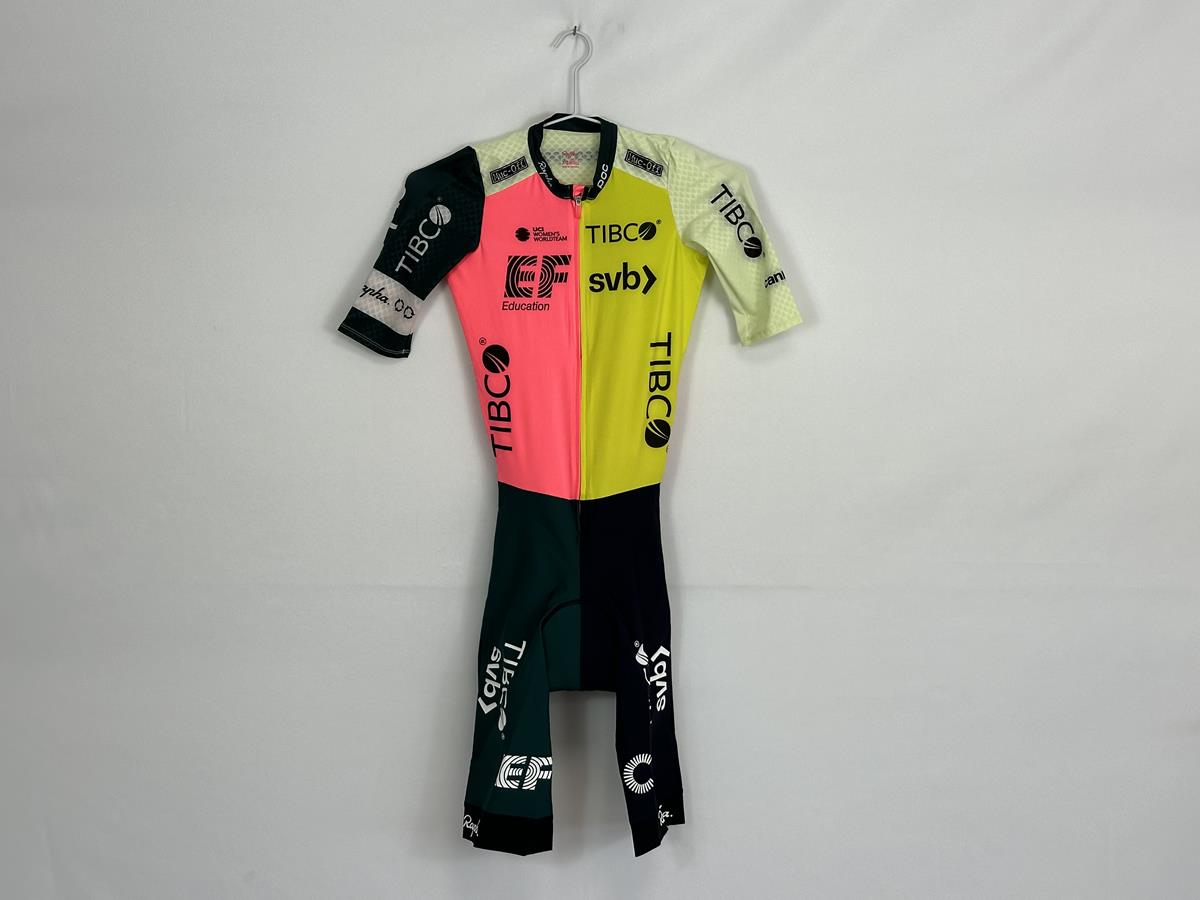 Rapha Education First Short Sleeve Black female Giro D'Italia Limited Edition Pro Team Aerosuit