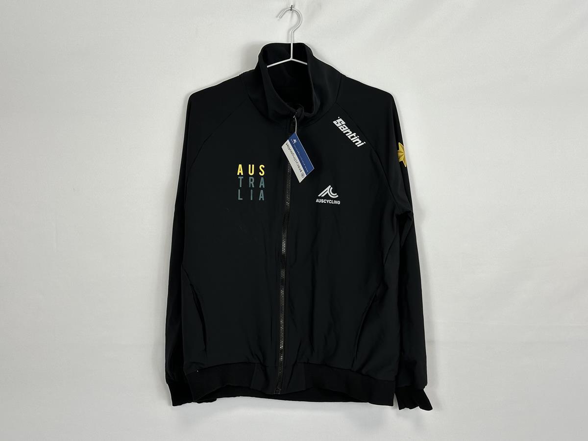 Santini Australia Long Sleeve Black Male Casual Team Jacket