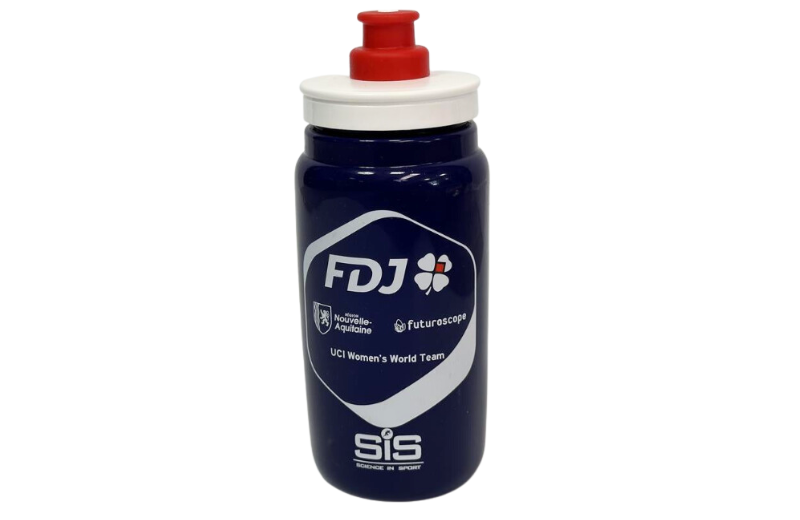 Team FDJ - Botella de agua azul del equipo mundial femenino de 550 ml de SiS