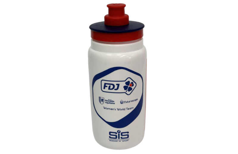 Team FDJ - Bouteille d'eau blanche de 550 ml de l'équipe mondiale féminine par SiS