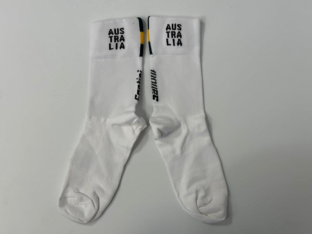 Australian National Team - White Australian Flag Socks by Santini