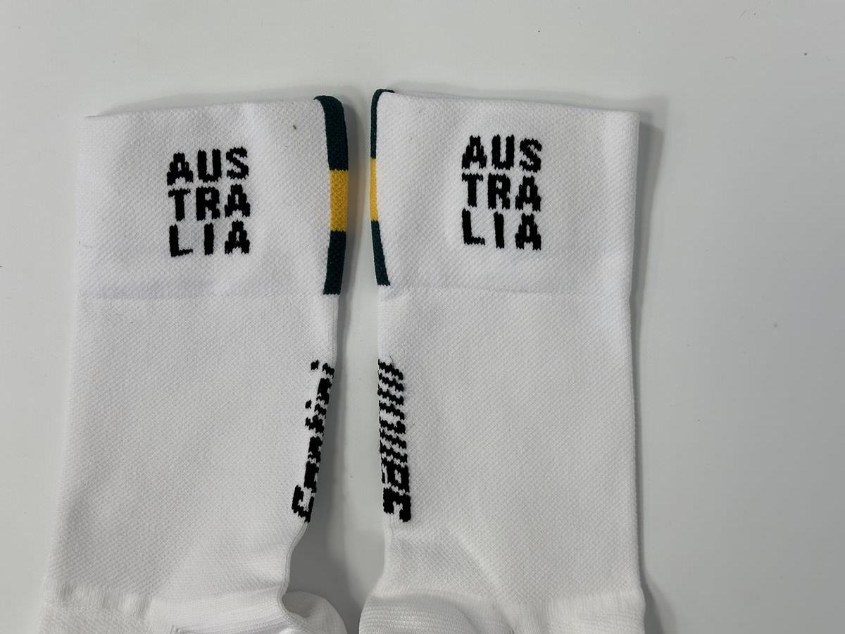 Équipe nationale australienne - Chaussettes blanches drapeau australien par Santini
