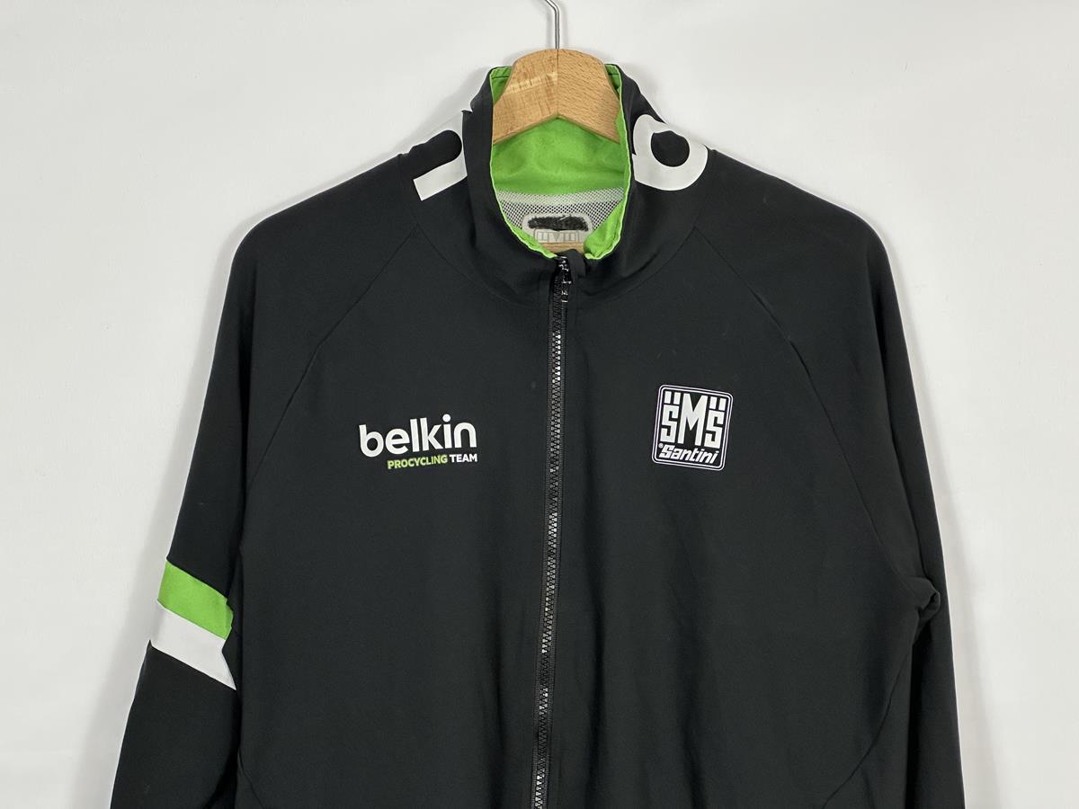Belkin Pro Cycling Team - Giacca resistente al vento e alla pioggia di Santini